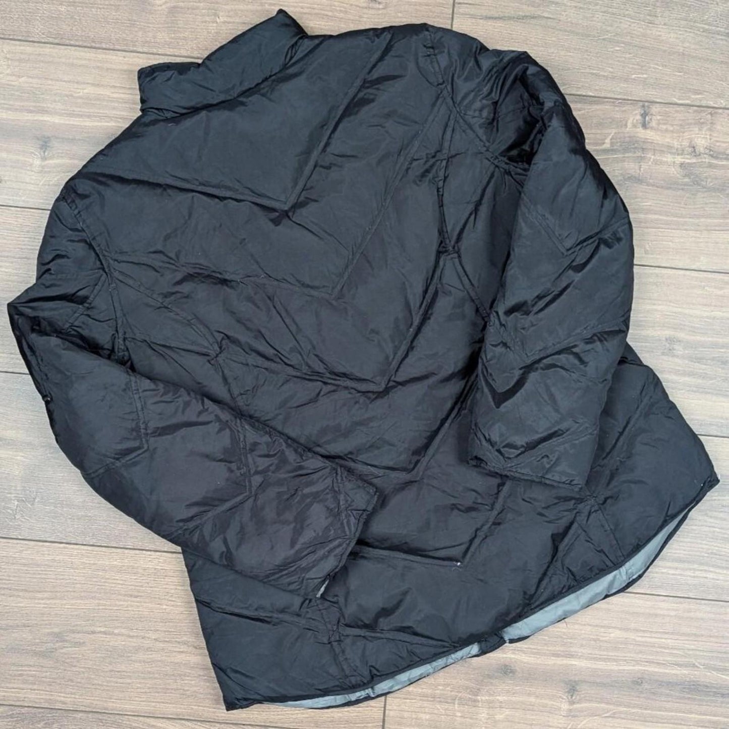 Black Tommy Hilfiger 00's Vintage Y2K Thick Down Feather Puffer Jacket Coat XL