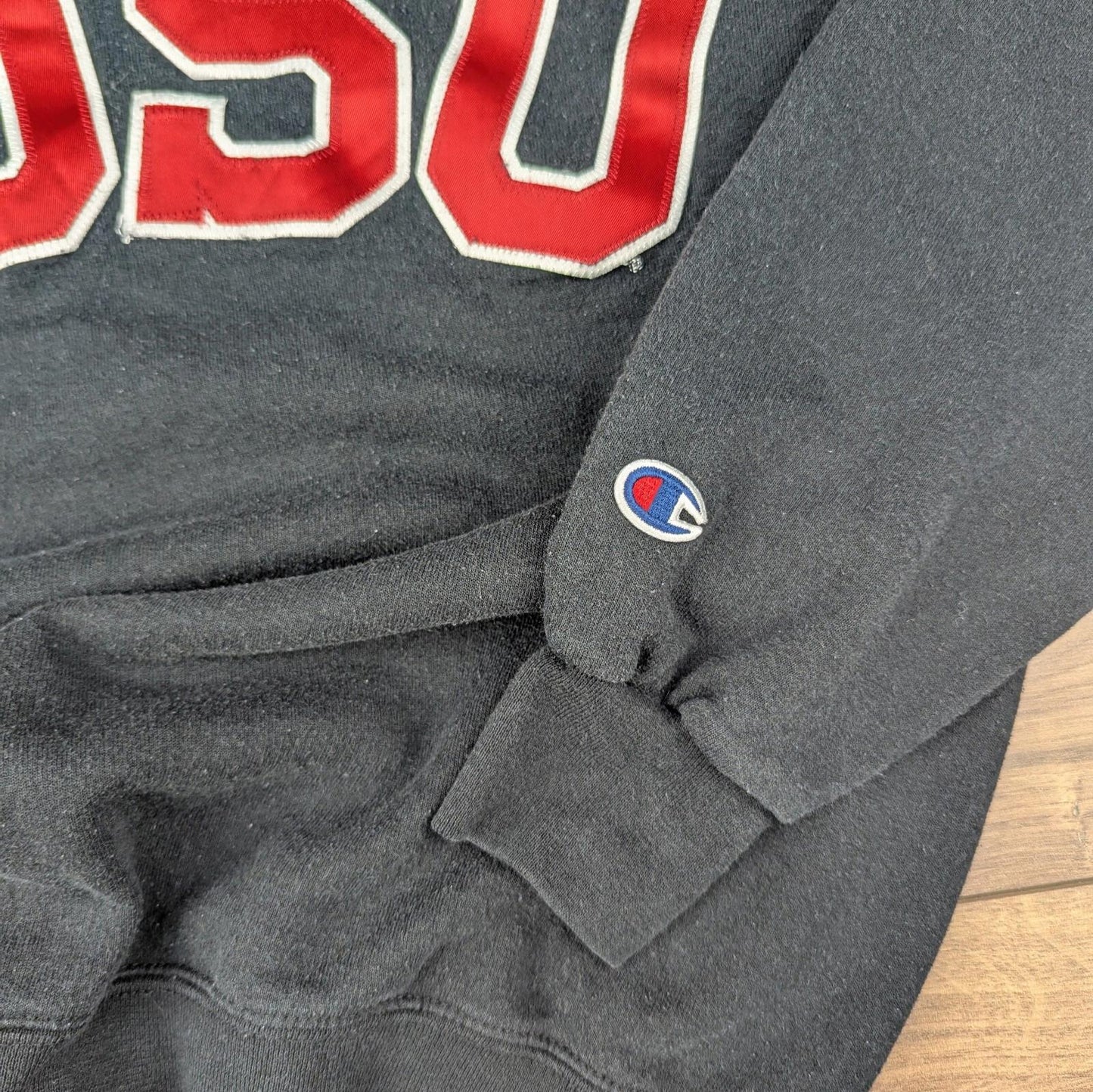 Black Vintage Champion SDSU College USA Sweatshirt Size M