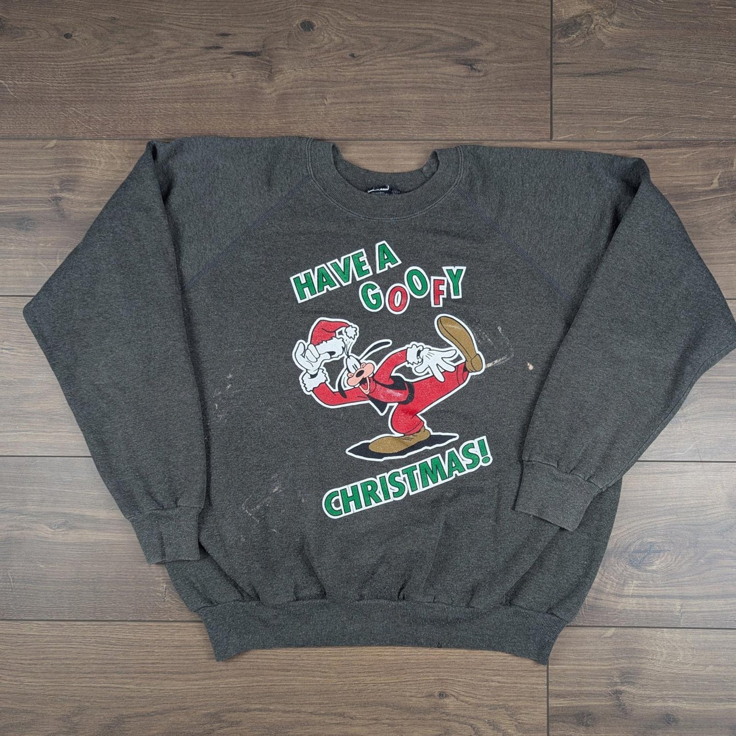 90s Vintage Goofy Christmas Jumper Sweatshirt Size M
