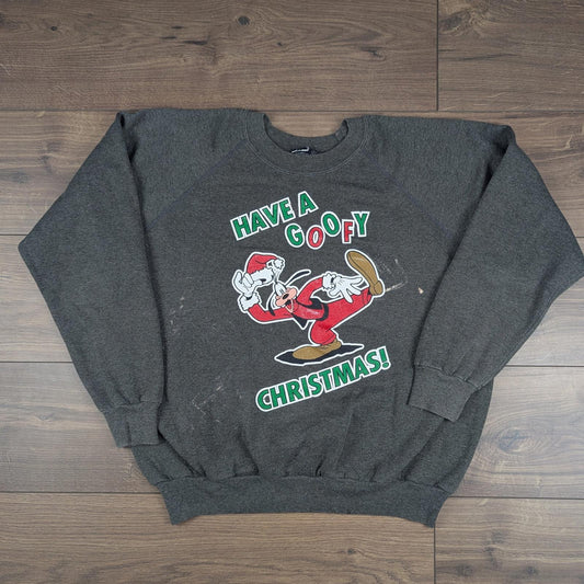 90s Vintage Goofy Christmas Jumper Sweatshirt Size M