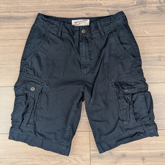 Vintage 2000s Black Arizona Jeans Cargo Utility Shorts W29